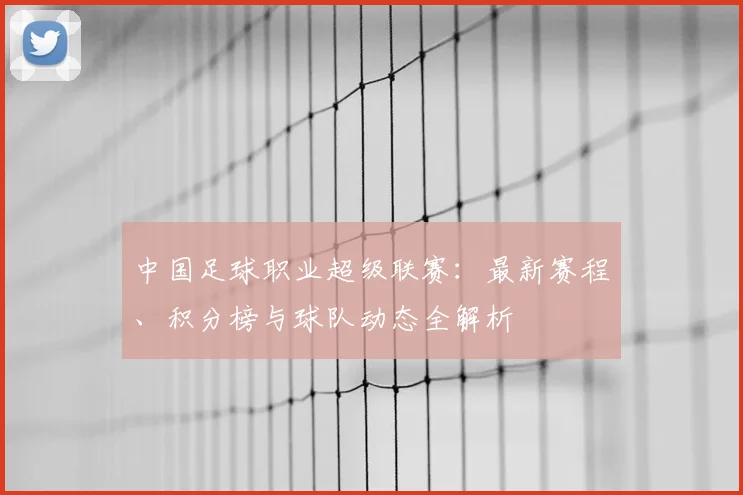 中国足球职业超级联赛:最新赛程、积分榜与球队动态全解析